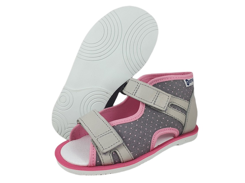 8-13-BS191 MAJA POPIEL KROPECZKI :WKŁADKI PROFILOWANE: ortopedyczne profilaktyczne kapcie sandałki dziecięce przedszk. 21-25 buty Postęp 8-13-BS191 MAJA POPIEL KROPECZKI :WKŁADKI PROFILOWANE: ortopedyczne profilaktyczne kapcie sandałki dziecięce przedszk. 21-25 buty Postęp