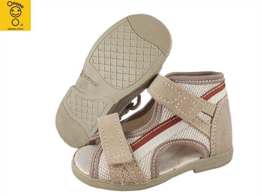 8-13-BS191/A MAJA BEŻ zamszowo lniane taśma ortopedyczne profilaktyczne kapcie sandałki dziecięce przedszk. 21-33 buty Postęp 8-13-BS191/A MAJA BEŻ zamszowo lniane taśma ortopedyczne profilaktyczne kapcie sandałki dziecięce przedszk. 21-33 buty Postęp