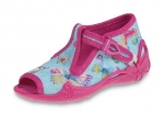 01-213P084 PAPI różowo niebieskie kapcie buciki sandałki obuwie wcz.dziecięce  Befado  20-25 - galeria - foto#3