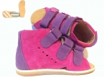 8-1014A AURELKA różowo fioletowe buty sandałki kapcie profilaktyczne ortopedyczne przedszk. dziecięce 19-25 AURELKA - galeria - foto#3