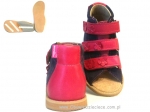 8-1014B fioletowe buty-sandałki-kapcie profilaktyczne ortopedyczne przedszk. 26-30  AURELKA - galeria - foto#2