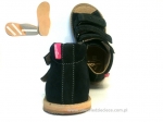 8-1014B granatowe buty-sandałki-kapcie profilaktyczne ortopedyczne przedszk. 26-30  AURELKA - galeria - foto#2