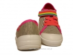 1-251X008 Tim szare z tęczowym rzepem  półtrampki na rzep kapcie buciki obuwie dziecięce buty Befado 25-30 - galeria - foto#2