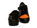 1-251X041 Tim czarno pomarańcz. półtrampki na rzep kapcie buciki obuwie dziecięce buty Befado 25-30 - galeria - foto#2