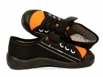 1-251X041 Tim czarno pomarańcz. półtrampki na rzep kapcie buciki obuwie dziecięce buty Befado 25-30 - galeria - foto#3