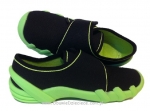 1-273X062 SKATE czarno zielone  kapcie-buciki obuwie dziecięce przedszkolne szkolne  Befado Skate - galeria - foto#3