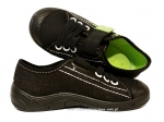 1-251X042 Tim czarno zielone półtrampki na rzep kapcie buciki obuwie dziecięce buty Befado 25-30 - galeria - foto#3
