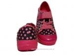 21-251Y038 TIM różowo czarne w kropki półtrampki na rzep kapcie-buciki obuwie dziecięce na rzep BEFADO - galeria - foto#2