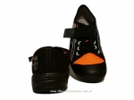21-251Y041 TIM czarno pomarańczowe półtrampki na rzep kapcie-buciki obuwie dziecięce na rzep BEFADO - galeria - foto#2
