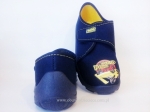 1-974X076 DANNY granatowe kapcie-buciki obuwie dziecięce przedszkolne szkolne na rzep BEFADO - galeria - foto#2