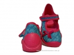 0-109P117 SPEEDY morski - różowy kapcie buciki czółenka obuwie dziecięce poniemowlęce Befado  18-26 - galeria - foto#2
