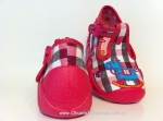 0-110P124 SPEEDY róż kratka konik kapcie-buciki-obuwie dziecięce poniemowlęce Befado  18-26 - galeria - foto#2