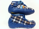 0-110P131 SPEEDY ciemno niebieskie w kratkę kapcie-buciki obuwie dziecięce poniemowlęce Befado - galeria - foto#3