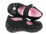 0-109P146 SPEEDY czarny z kokardką kapcie buciki czółenka obuwie dziecięce poniemowlęce Befado  18-26 - galeria - foto#3