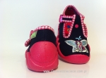 0-110P148 SPEEDY granatowo różowe wróżka kapcie-buciki-obuwie dziecięce poniemowlęce Befado  18-26 - galeria - foto#2