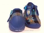 0-110P154 SPEEDY niebieska kratka kapcie buciki obuwie dziecięce poniemowlęce Befado  18-26 - galeria - foto#2
