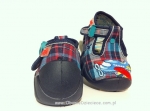 0-110P171 SPEEDY niebieska kratka kapcie-buciki-obuwie dziecięce poniemowlęce Befado  18-26 - galeria - foto#2