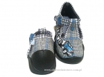 0-110P155 SPEEDY szara kratka kapcie-buciki obuwie dziecięce poniemowlęce Befado  18-26 - galeria - foto#2