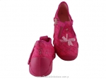 0-110P218 SPEEDY różowe z kokardką na biegunach kapcie buciki buwie dziecięce poniemowlęce Befado  18-26 - galeria - foto#2