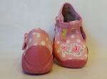 0-110P218 SPEEDY c.różowe z kokardką kapcie buciki obuwie dziecięce poniemowlęce Befado  18-26 - galeria - foto#2