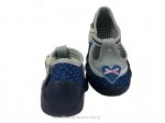 0-110P281 SPEEDY c.niebieskie w kropki kapcie buciki obuwie dziecięce poniemowlęce Befado  18-26 - galeria - foto#2