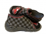 0-112P128 SPEEDY szaro czarne z wyścigówką kapcie buciki obuwie dziecięce na rzep poniemowlęce Befado  18-26 - galeria - foto#3