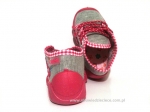 03-130P023 SPEEDY szaro różowe kapcie-buciki obuwie buty dla dziecka wcz.dziecięce  Befado  18-23 - galeria - foto#2