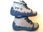 03-130P027 SPEEDY szaro nieb. kapcie-buciki obuwie buty dla dziecka wcz.dziecięce  Befado - galeria - foto#3