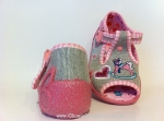 01-213P036 PAPI szaro różowe konik kapcie-buciki-sandałki obuwie wcz.dziecięce  Befado  20-25 - galeria - foto#2