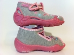 01-213P036 PAPI szaro różowe konik kapcie-buciki-sandałki obuwie wcz.dziecięce  Befado  20-25 - galeria - foto#3