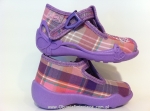 01-213P056 PAPI fioletowa kratka kapcie buciki sandałki obuwie wcz.dziecięce  Befado  20-25 - galeria - foto#3