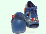 01-217P048 SNAKE c.niebieska kratka kapcie buciki sandałki obuwie wcz.dziecięce Befado  20-25 - galeria - foto#2