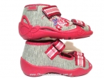 01-242P018 PAPI szaro różowe sandałki kapcie buciki obuwie wcz.dziecięce Befado Papi  18-25 - galeria - foto#3