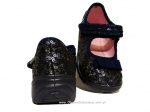 0-802P074 MAXI ELEGANCKIE GRANATOWE z cekinami balerinki kapcie buciki obuwie wcz.dziecięce  BEFADO  18-26 - galeria - foto#2