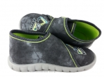 0-112 455P051 FLEXI szaro czarne z koparką kapcie buciki obuwie dziecięce na rzep poniemowlęce Befado  18-26 - galeria - foto#3