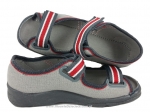 20-969X090 969Y090 MAX JUNIOR szare sandałki kapcie, obuwie dziecięce profilaktyczne Befado 25-33 - galeria - foto#3