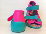 01-242P029 PAPI różowo turkusowe sandałki kapcie buciki obuwie wcz.dziecięce buty Befado Papi  18-25 - galeria - foto#2