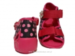 01-242P038 PAPI czarny w różowe kropki sandałki kapcie buciki obuwie wcz.dziecięce buty Befado Papi  18-25 - galeria - foto#2