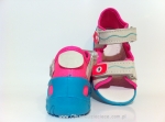 01-353P004 SUNNY różowo turkusowe sandałki sandały profilaktyczne kapcie obuwie dziecięce Befado  20-25 - galeria - foto#2