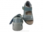 01-433P018 SUNNY SREBRNE z ozdobami sandałki : WKŁADKI PROFILOWANE : sandały profilaktyczne kapcie obuwie dziecięce Befado  20-25 - galeria - foto#2