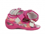 01-065P092 SUNNY różowe sandałki - sandały profilaktyczne  - kapcie obuwie dziecięce Befado  20-25 - galeria - foto#3