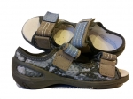 20-065X097 SUNNY szaro niebieskie sandałki - sandały profilaktyczne  - kapcie obuwie dziecięce Befado  26-30 - galeria - foto#3