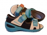01-353P001 SUNNY niebiesko szare sandałki sandały profilaktyczne kapcie obuwie dziecięce Befado  20-25 - galeria - foto#3