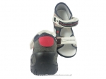 01-353P002 SUNNY  szare czarno beżowe sandałki sandały profilaktyczne kapcie obuwie dziecięce Befado  20-25 - galeria - foto#2