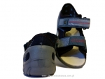 01-065P098 SUNNY granatowo niebieskie sandałki sandały profilaktyczne kapcie obuwie dziecięce Befado  20-25 - galeria - foto#2