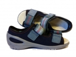 01-065P098 SUNNY granatowo niebieskie sandałki sandały profilaktyczne kapcie obuwie dziecięce Befado  20-25 - galeria - foto#3