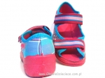 20-969X052 niebiesko różowe sandałki - kapcie dziecięce Befado Max - galeria - foto#2