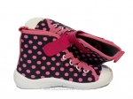 1-268X050 TIM różowe w kropki trampki kapcie buciki obuwie dziecięce Befado - galeria - foto#3