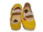 21-1JARBdzżó 111-Y yellow żółte jarmilki czeszki flagi ORYGINALNE czółenka tenisówki dziewczęce/damskie  JARMILKI DAGROD  25-34 - galeria - foto#2