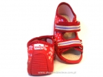 0-L253 łączka czerwona sandałki-kapcie wcz.dziecięce Julka Lemigo - galeria - foto#2